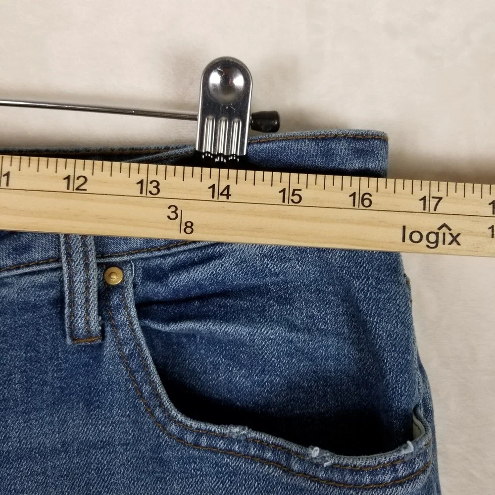 Kut from the Kloth Blue Wide Leg Cuffed Jeans